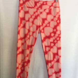 Lularoe leggings heart love Print TC tall curvy